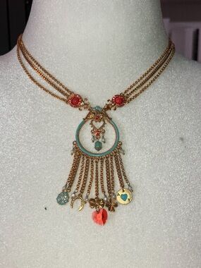 RARE Satellite Paris Lucky Charm Necklace 16”